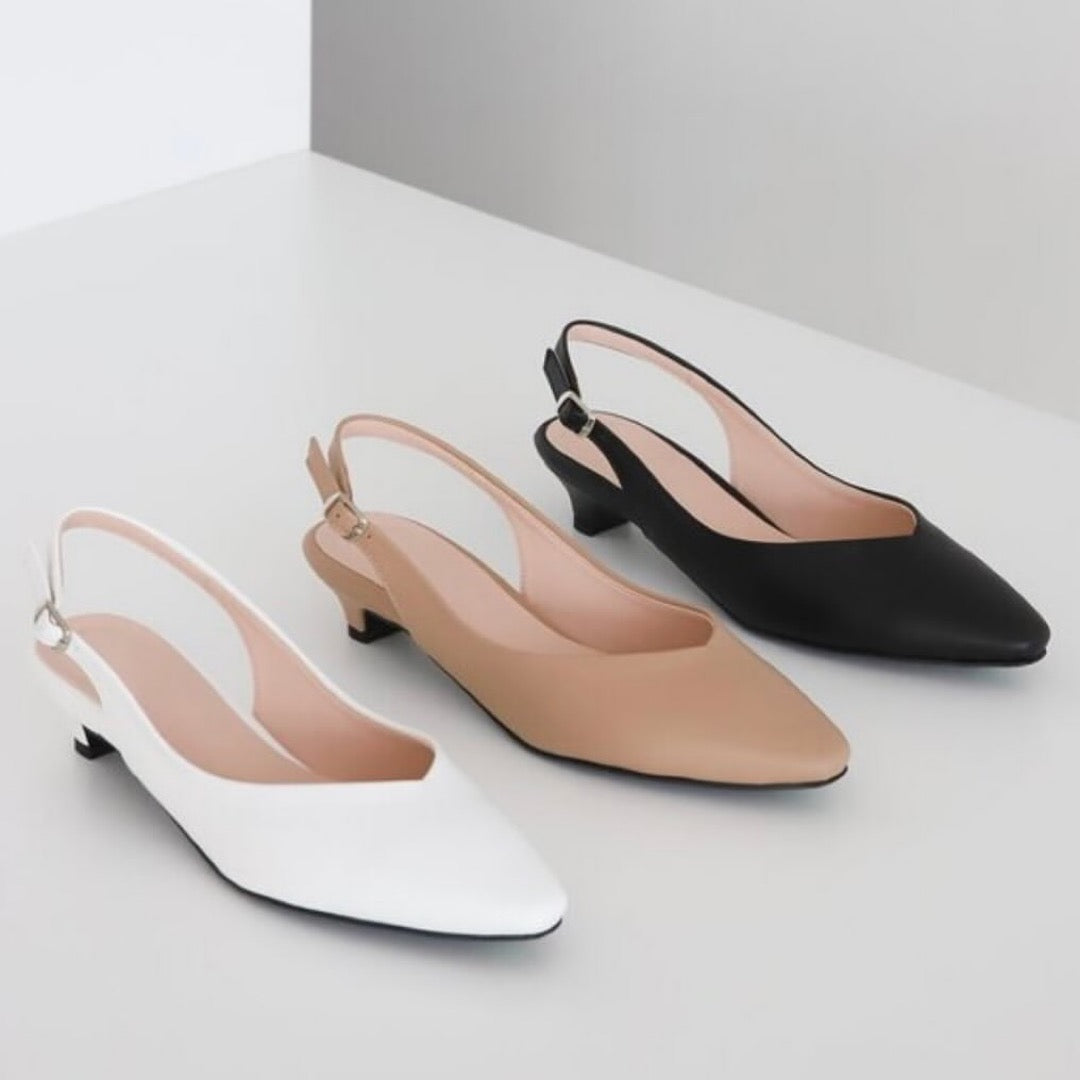 24YR1816 Basic Little Heel Shoes 3cm