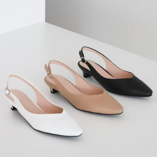 24YR1816 Basic Little Heel Shoes 3cm