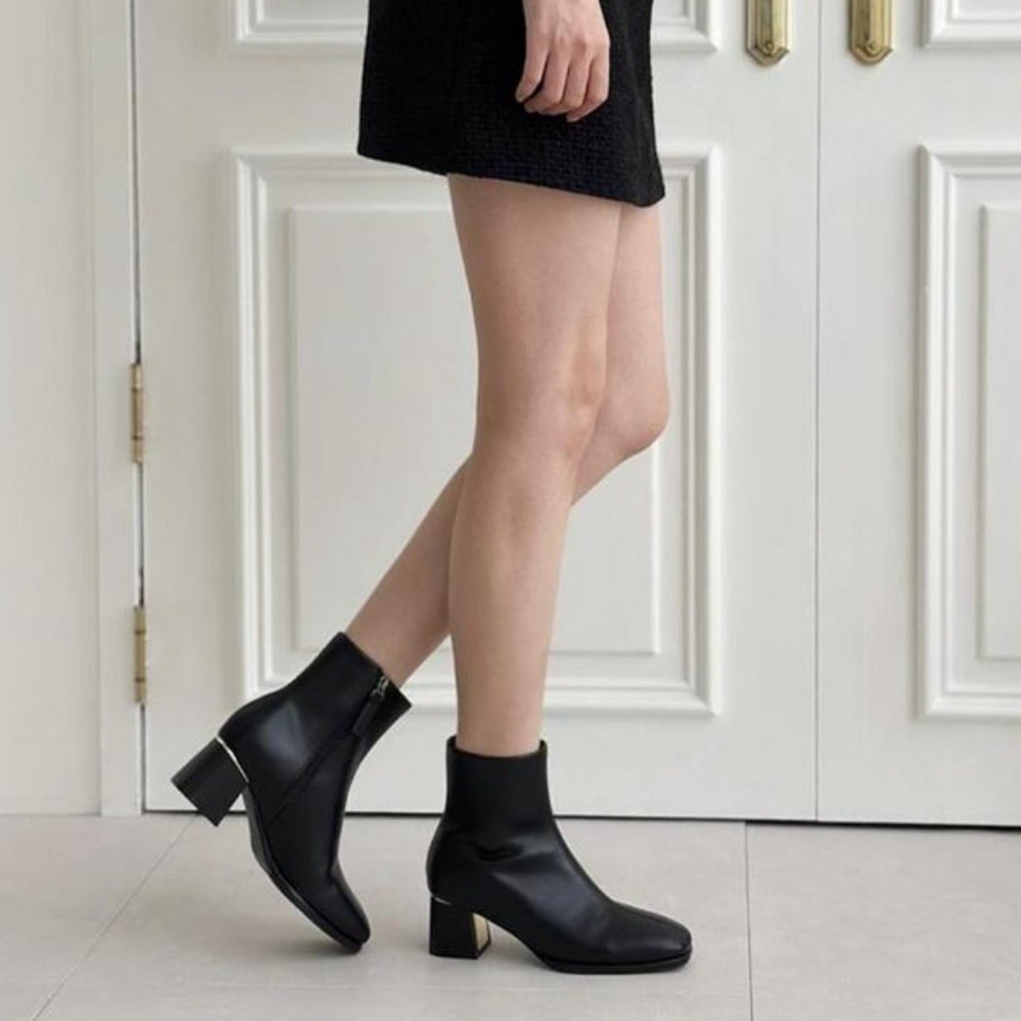 24YR2208 小方頭Ankle Boot 6cm