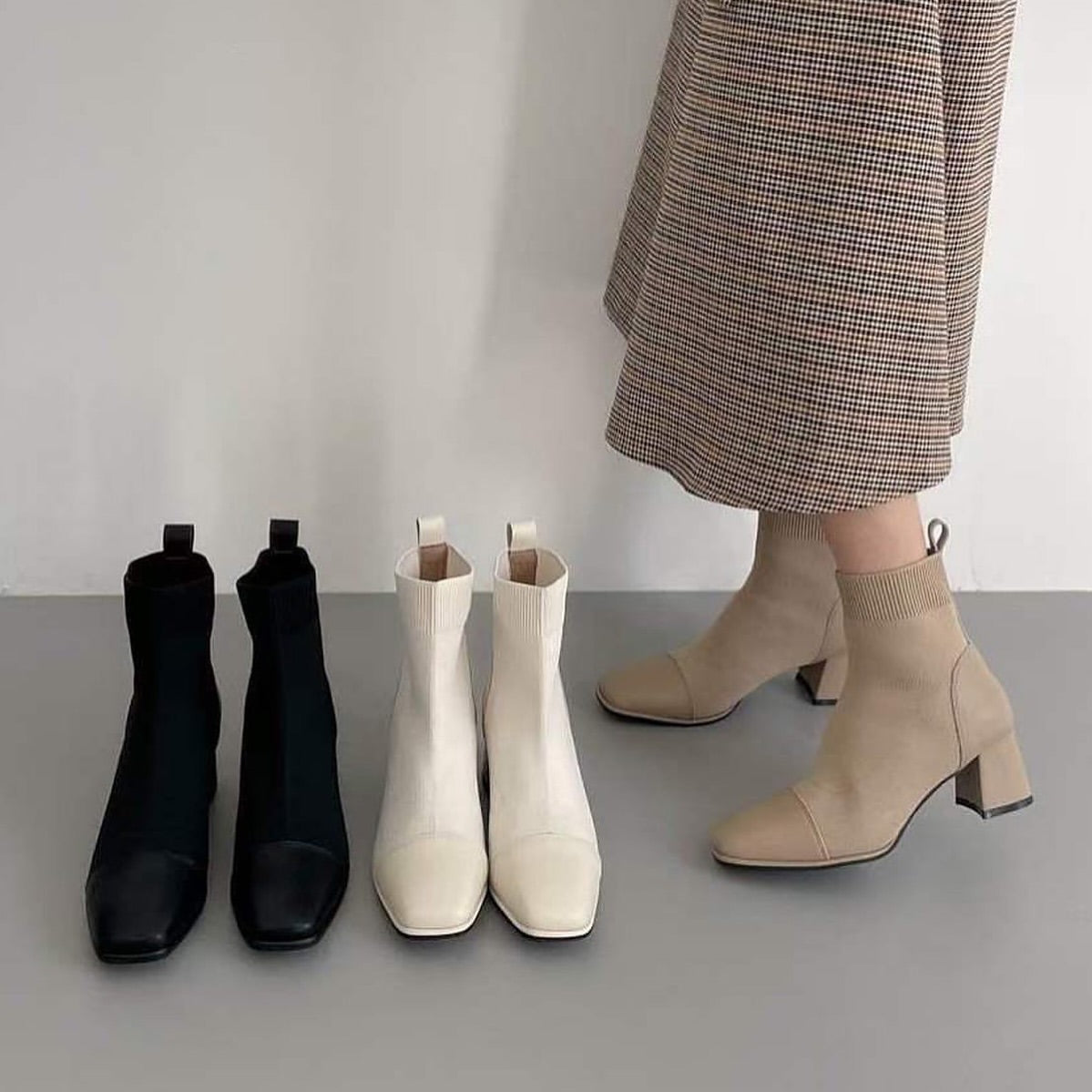 22YR1516 彈性橡筋boot 6cm