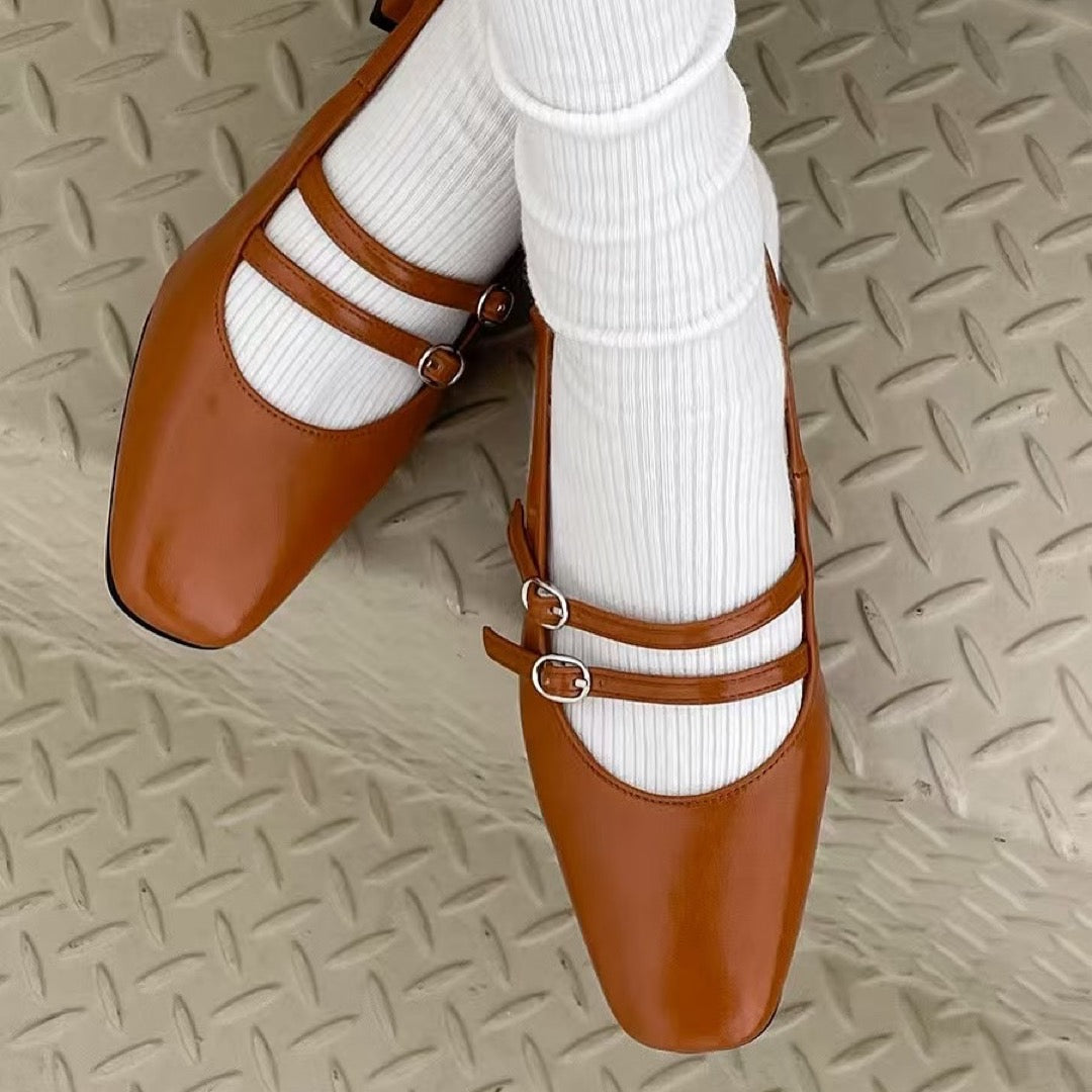 25YR0331 Double Strap Heel 5cm