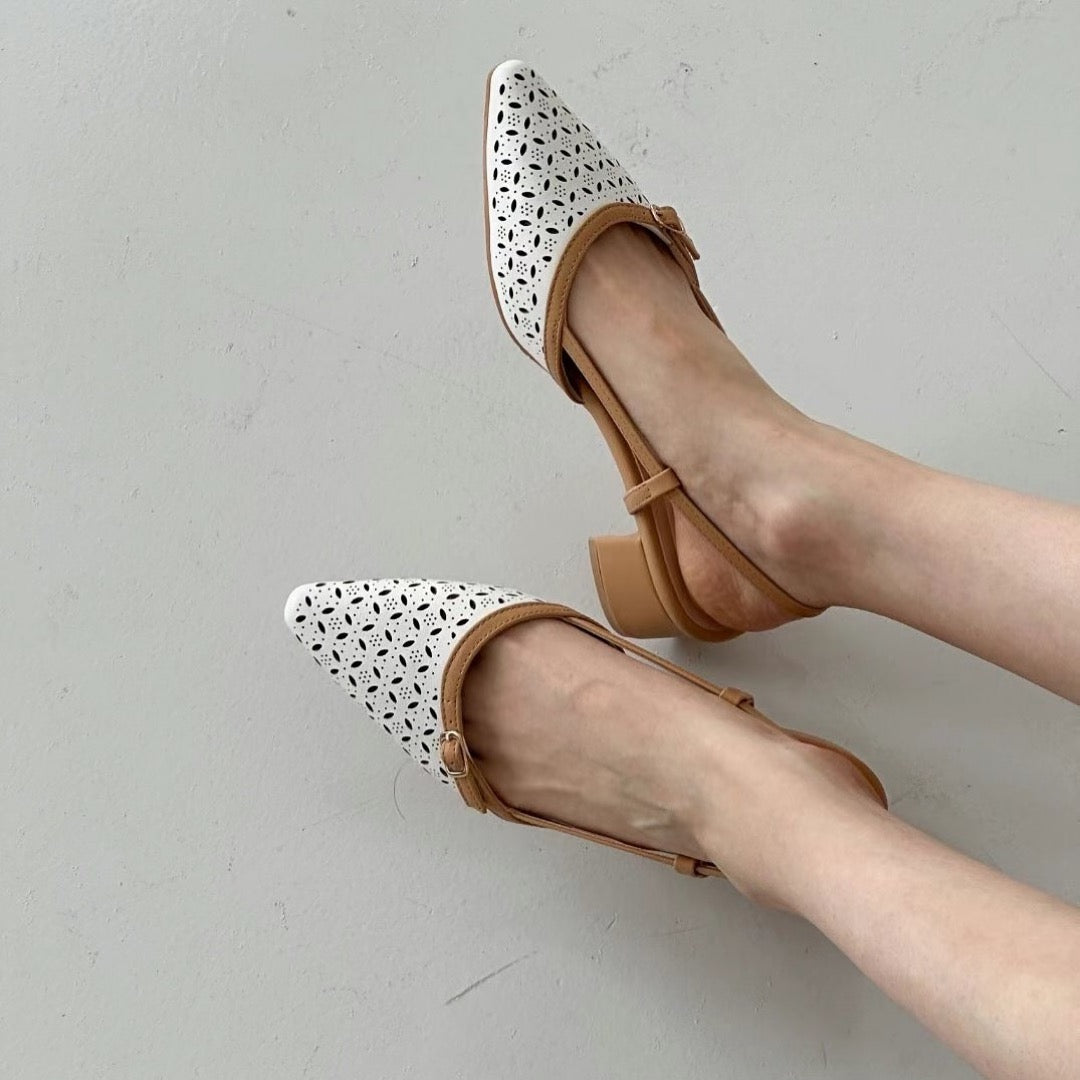 25YR1101 Sling back heel 5cm