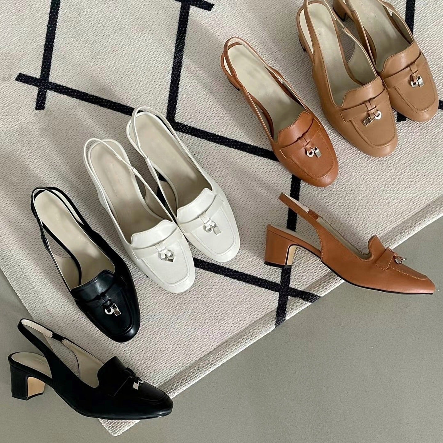 24YR2102 Little Acc Heel Shoes 5cm