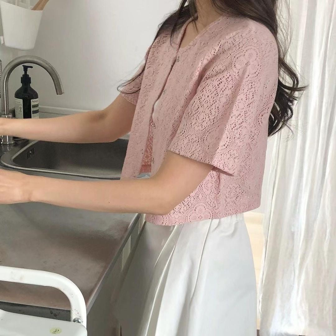 24YR0714 Lace Cardigan