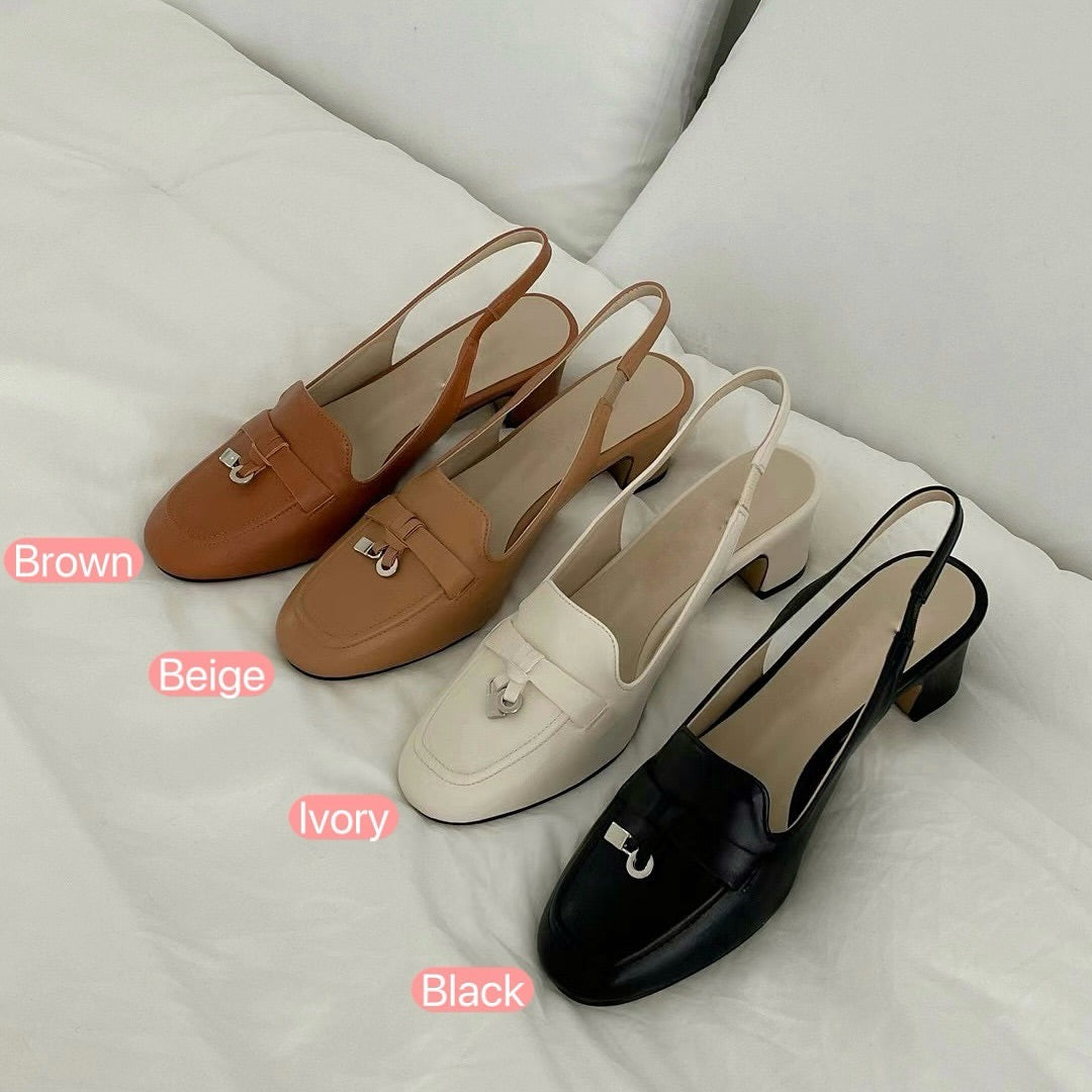 24YR2102 Little Acc Heel Shoes 5cm