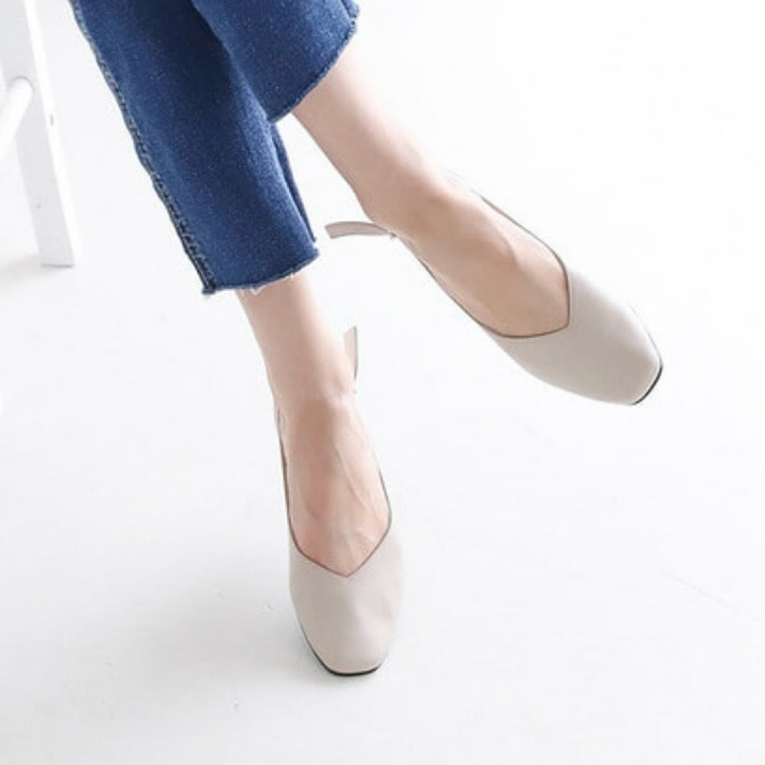24YR1724 Basic Sling Back Shoes 2cm