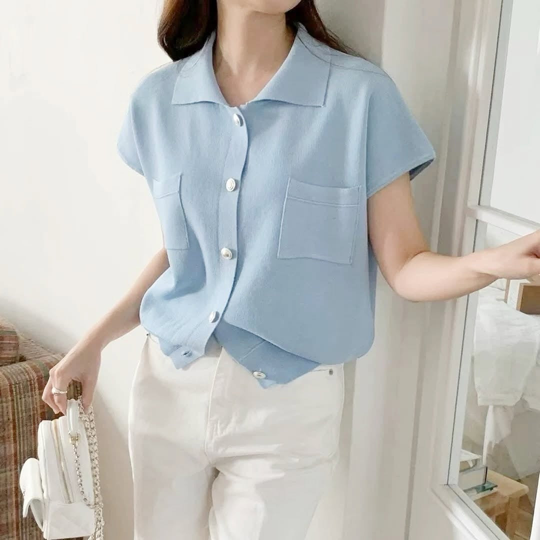 25YR1010 小香風反領Top