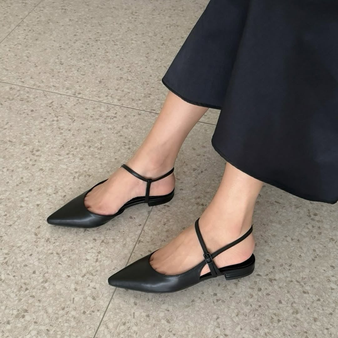 25YR1002 尖頭Flat Shoes 1cm