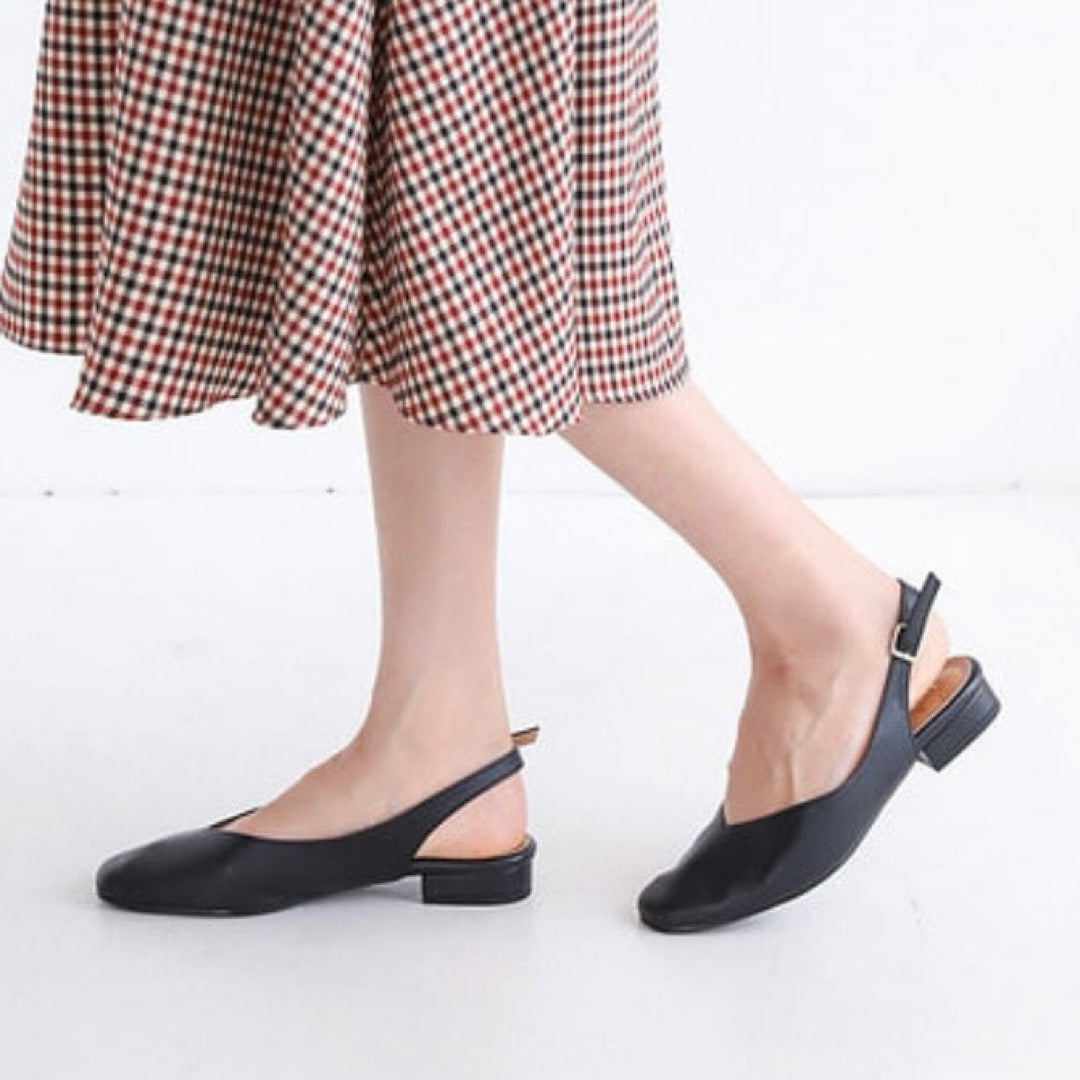 24YR1724 Basic Sling Back Shoes 2cm