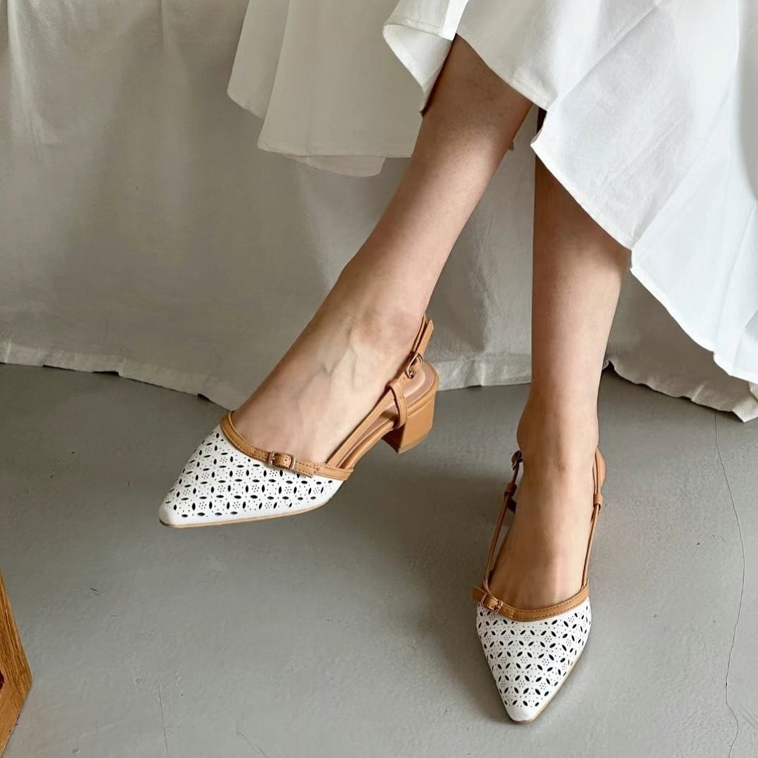 25YR1101 Sling back heel 5cm