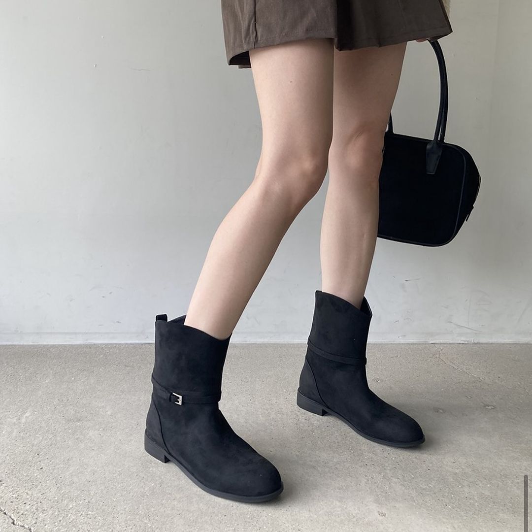 24YR2316 小扣飾中長boot 2.5cm