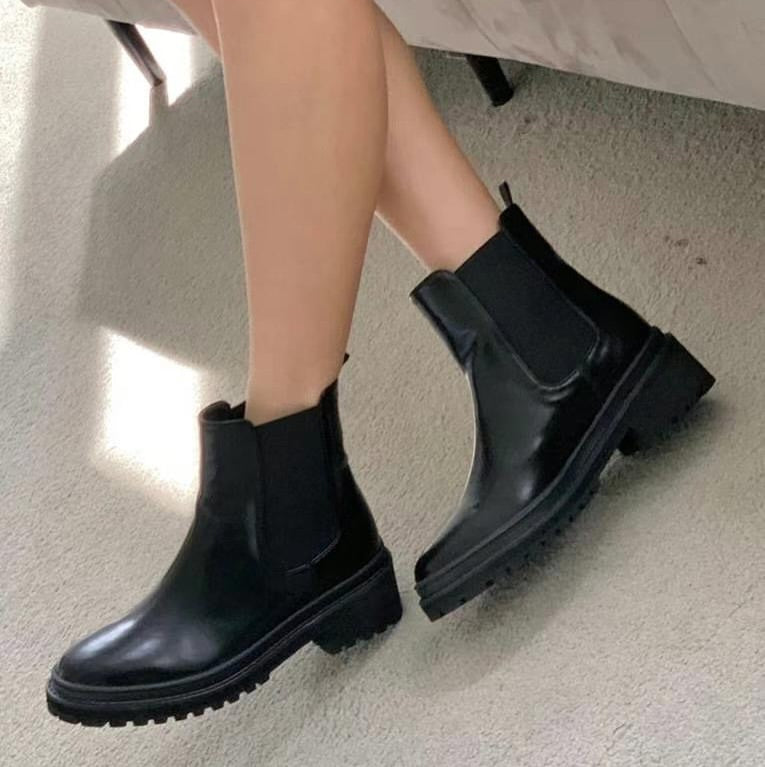 24YR2317 短款軍boot 3cm