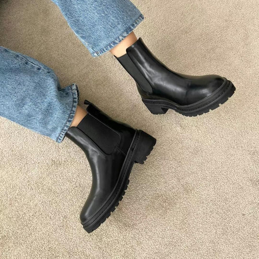 24YR2317 短款軍boot 3cm