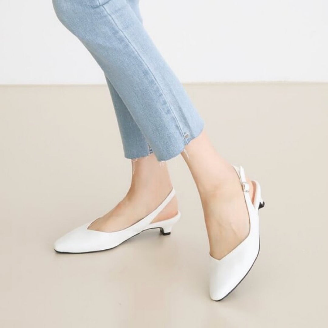 24YR1816 Basic Little Heel Shoes 3cm