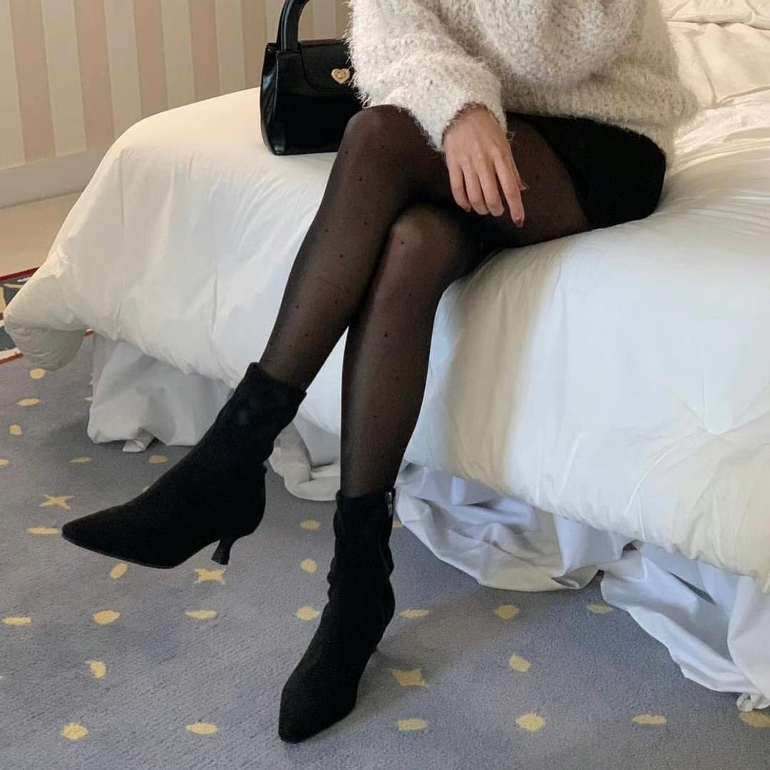 24YR2532 麂皮ankle boot 4cm