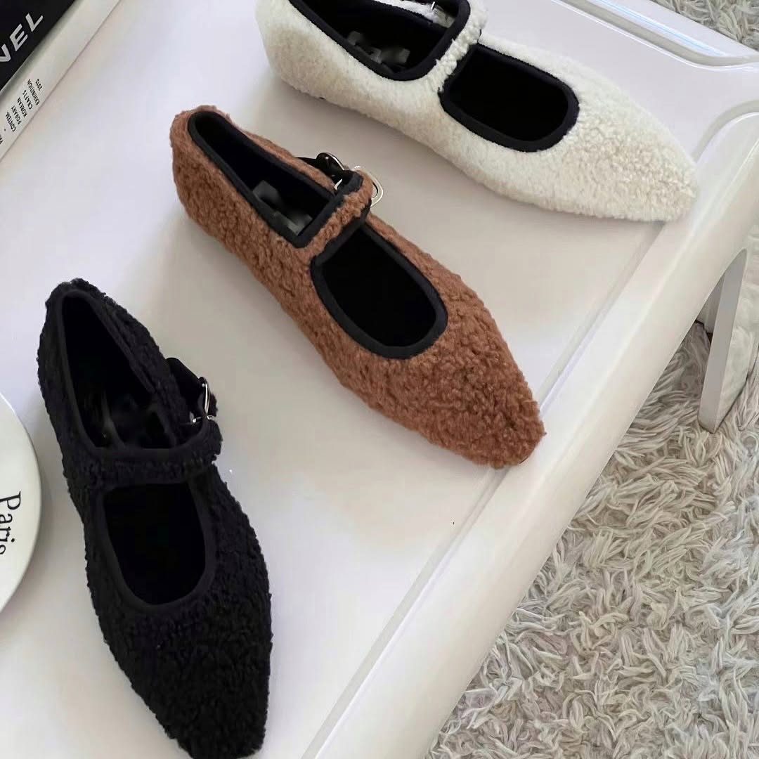 25YR0120 Two-tone Mary Jane Shoes 1.5cm