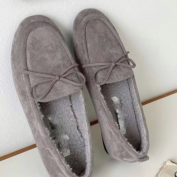 25YR0102 毛毛Loafer Shoes 1cm