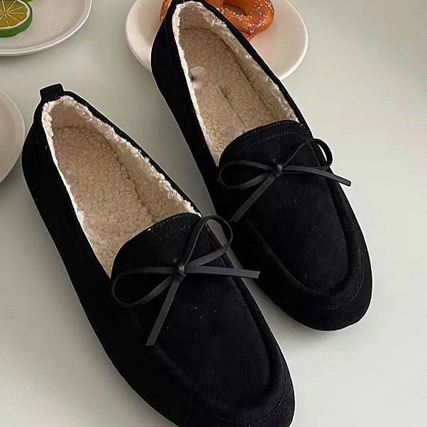 25YR0102 毛毛Loafer Shoes 1cm