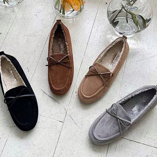 25YR0102 毛毛Loafer Shoes 1cm