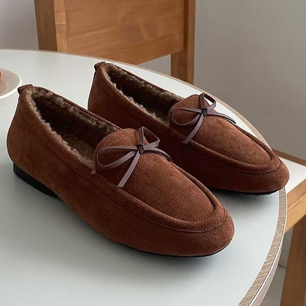 25YR0102 毛毛Loafer Shoes 1cm