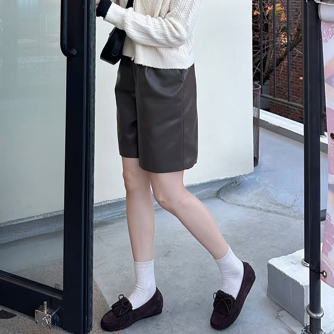 25YR0121 Ribbon Loafer Shoes