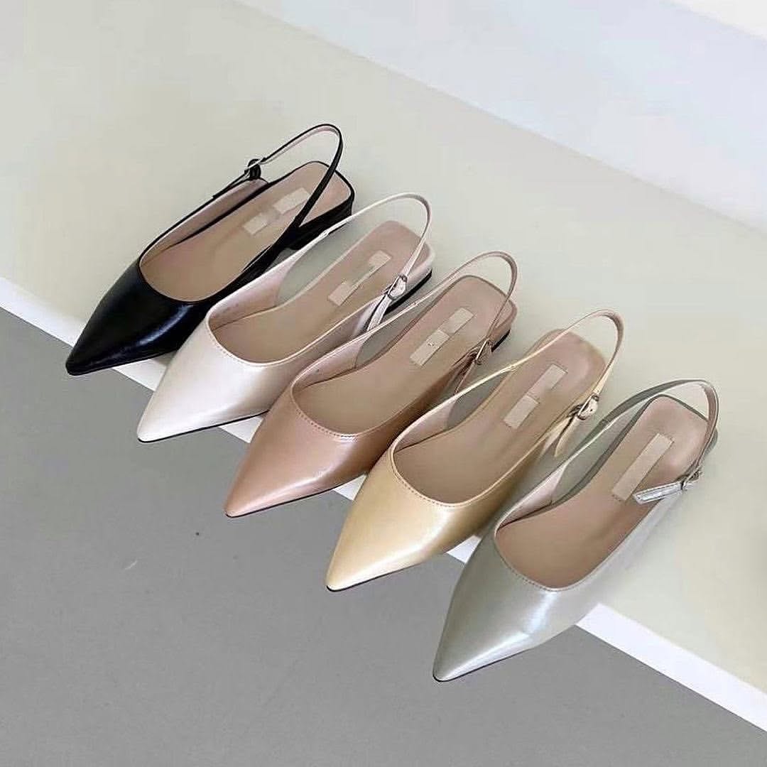 24YR0520 Sling Back Shoes 1cm