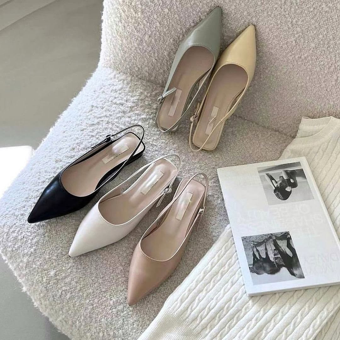 24YR0520 Sling Back Shoes 1cm