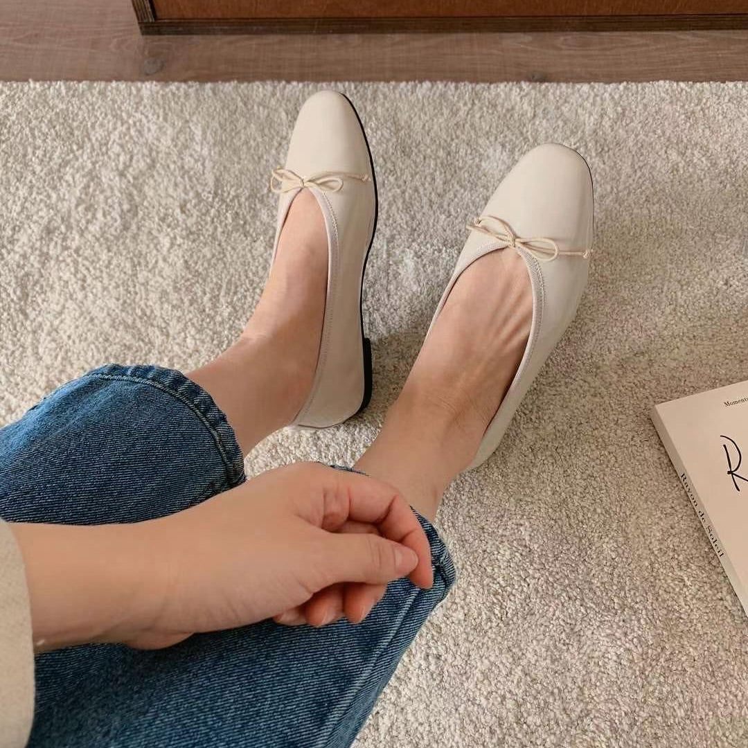 25YR0503 Ribbon Flat Shoes