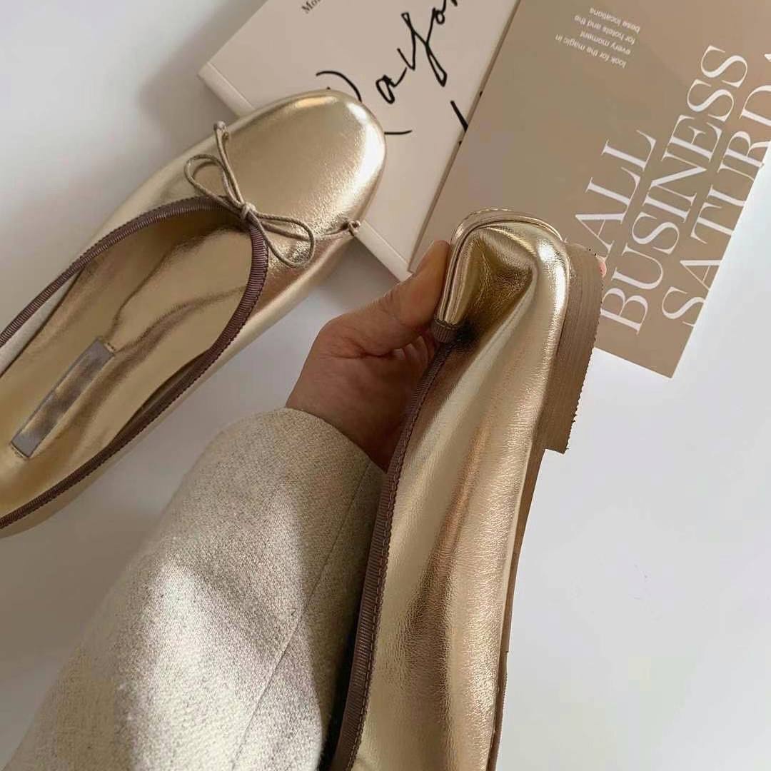 25YR0503 Ribbon Flat Shoes