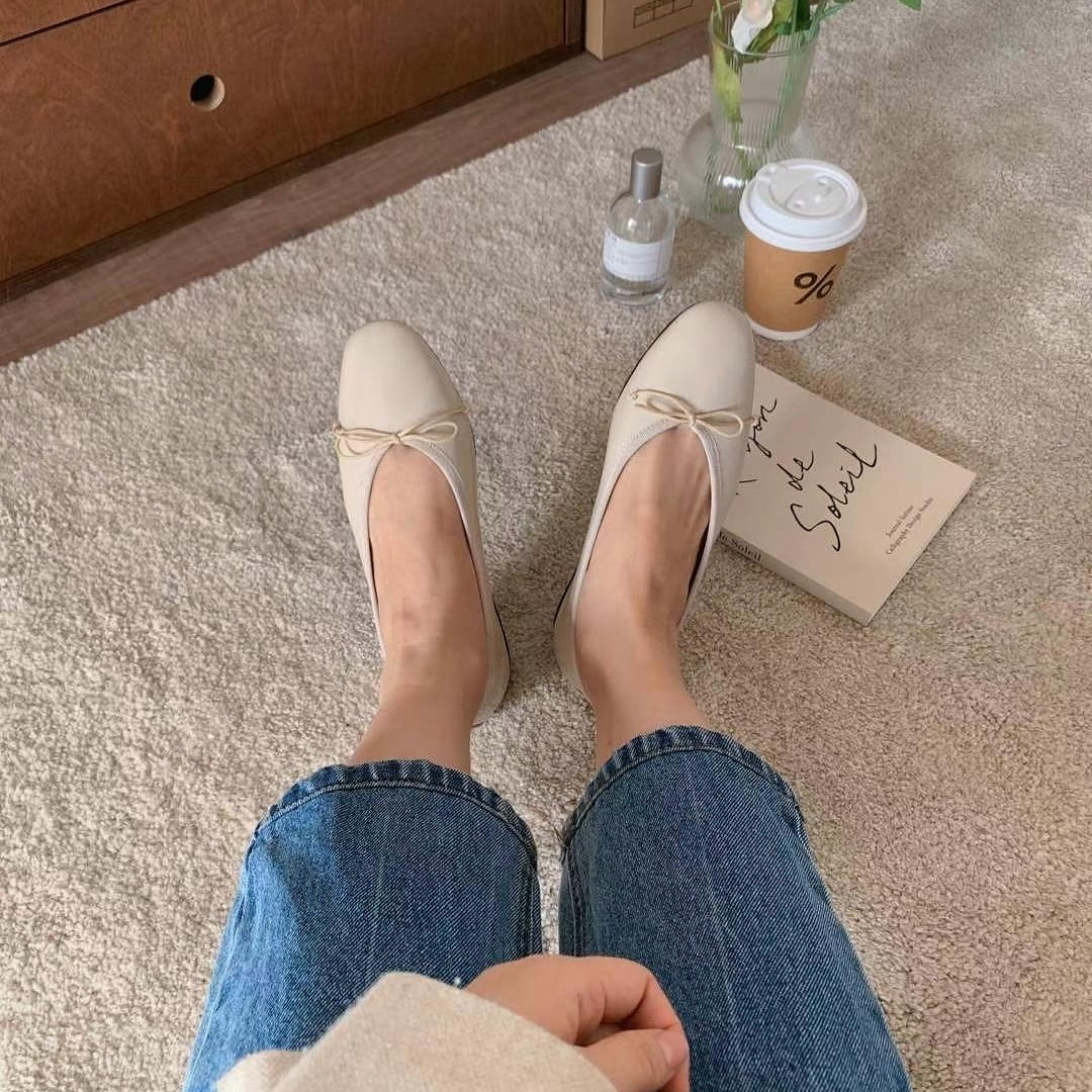 25YR0503 Ribbon Flat Shoes