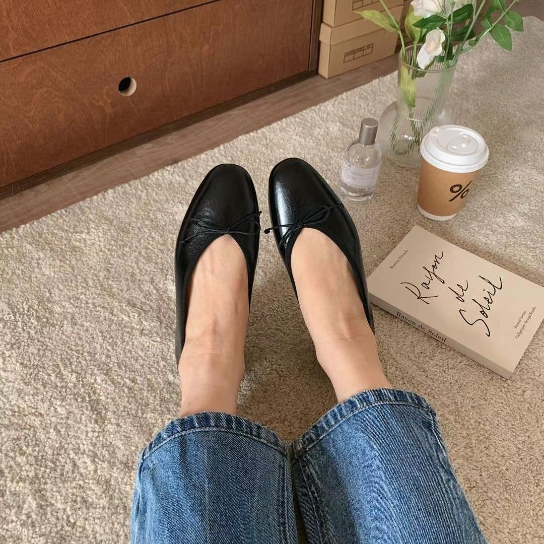 25YR0503 Ribbon Flat Shoes