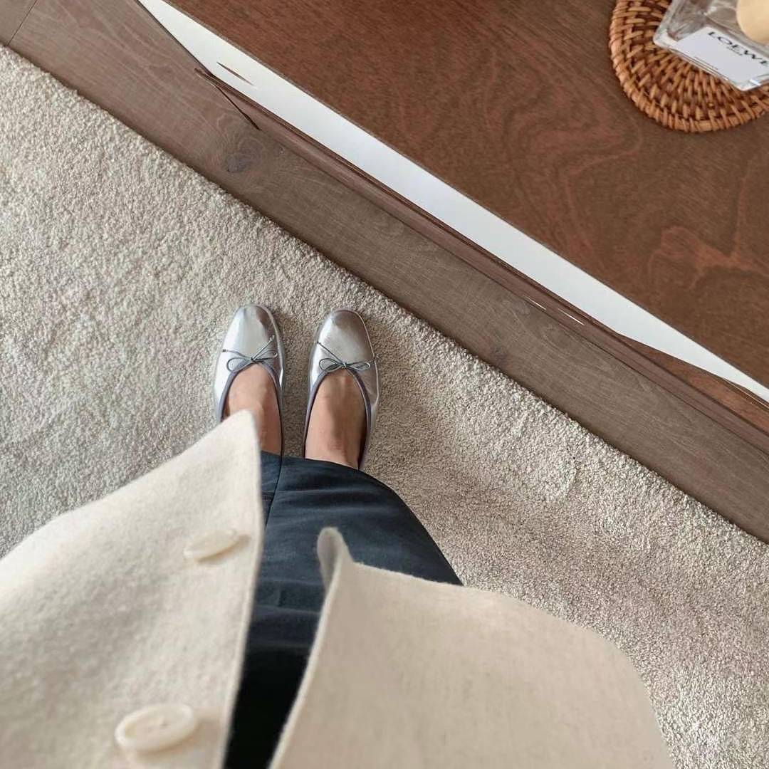 25YR0503 Ribbon Flat Shoes