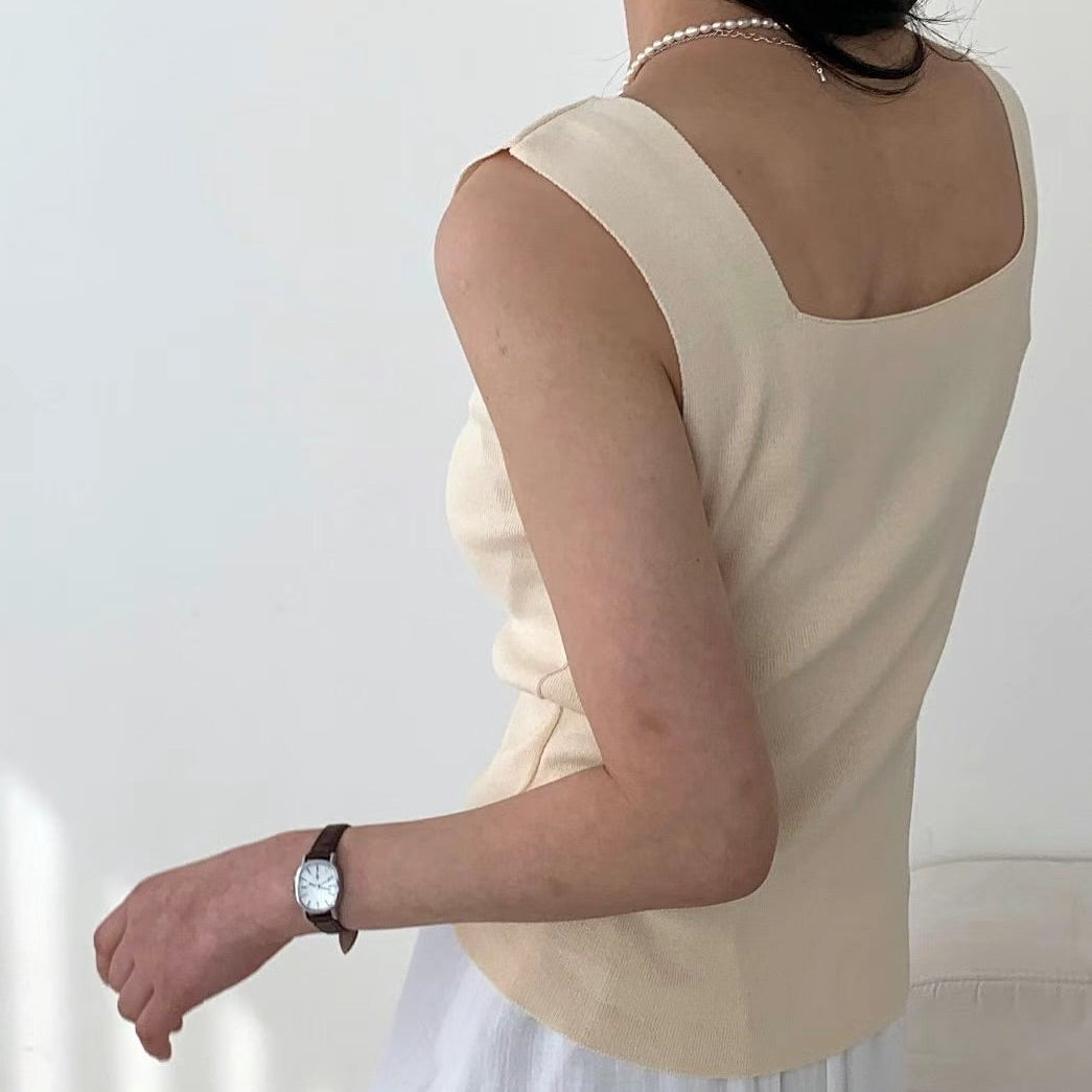 25YR0911 2-Way Vest Knit