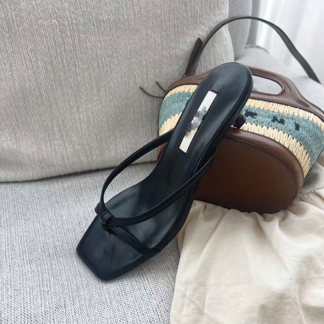 25YR0901 Ribbon Heel Sandal 4cm
