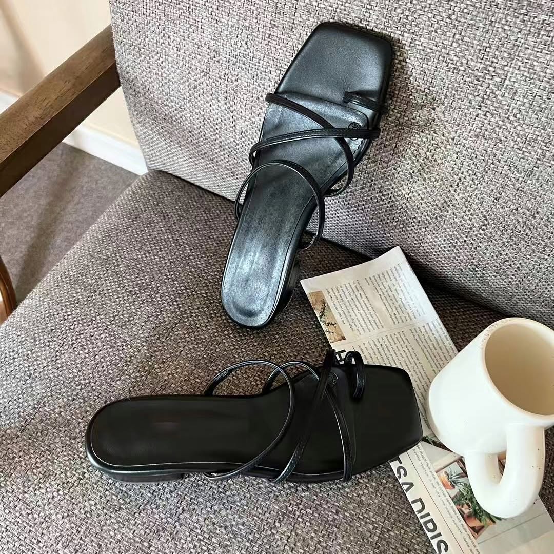 25YR0913 Cross Strap Sandal 3cm