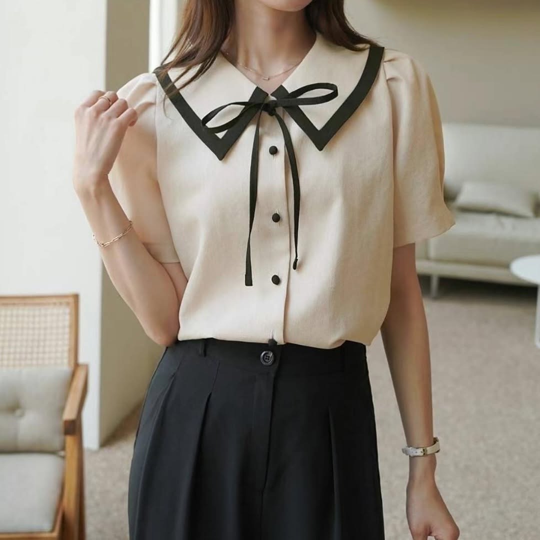 25YR1130 Ribbon Blouse