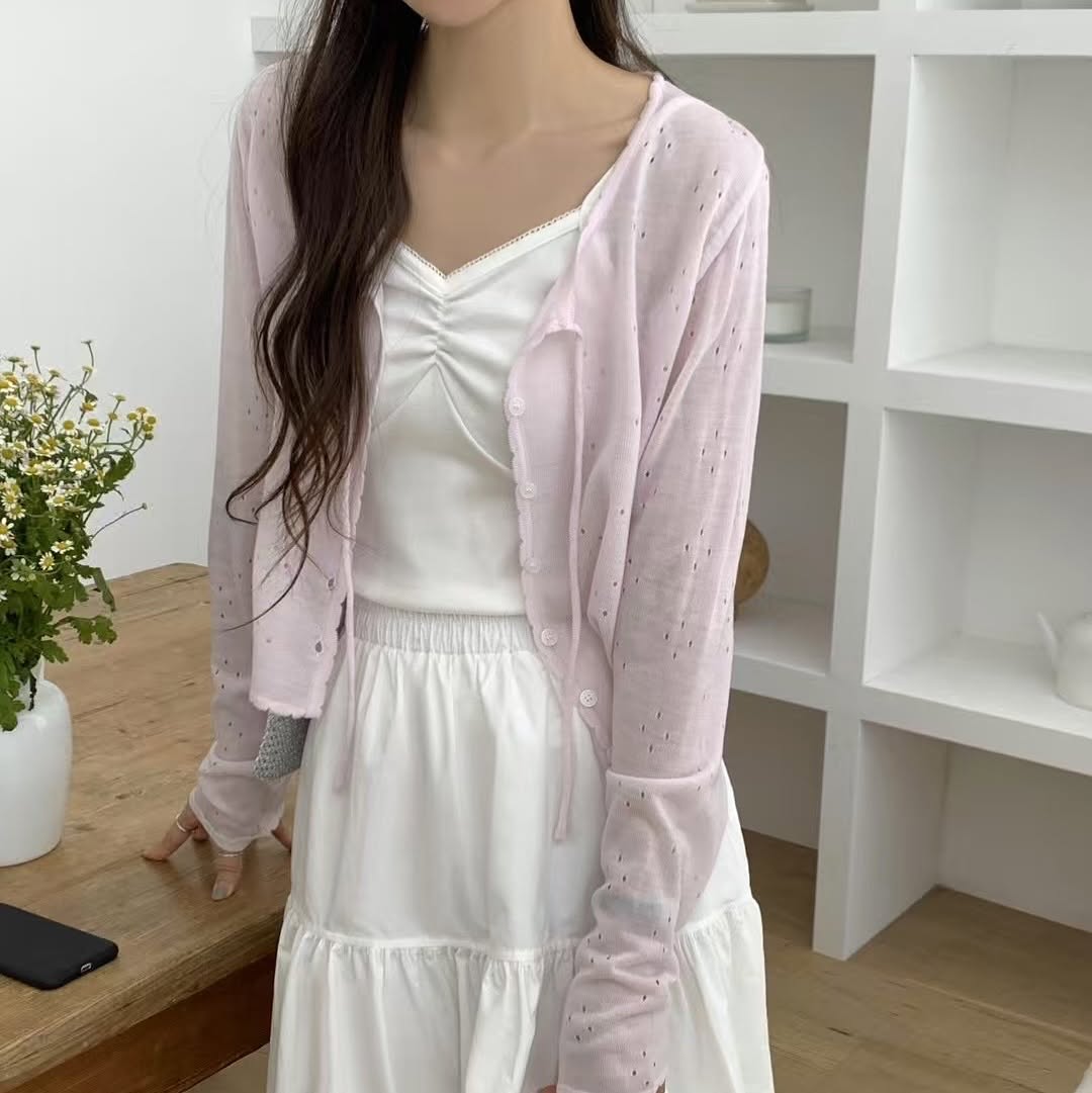 25YR1233 Ribbon Cardigan