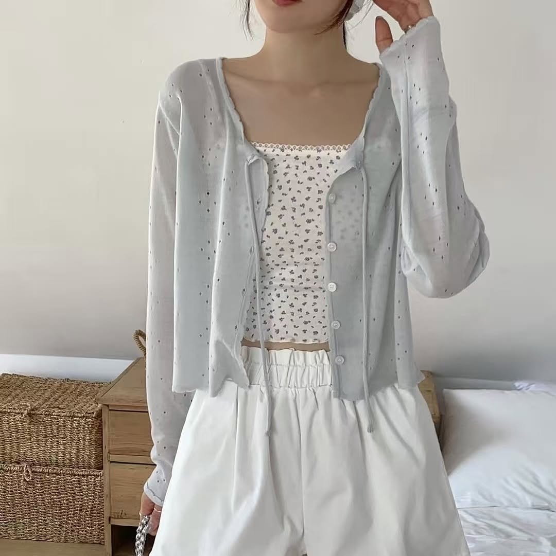 25YR1233 Ribbon Cardigan
