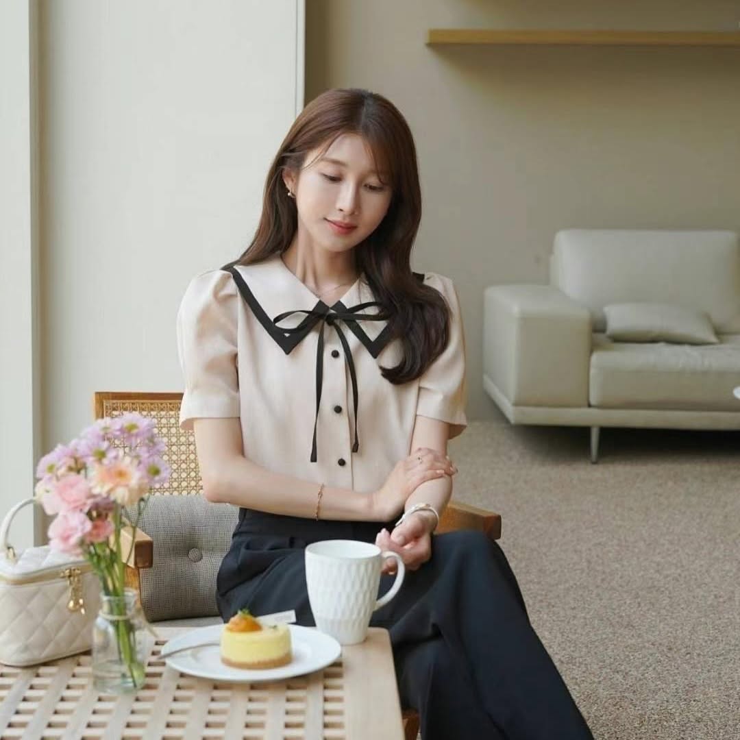 25YR1130 Ribbon Blouse
