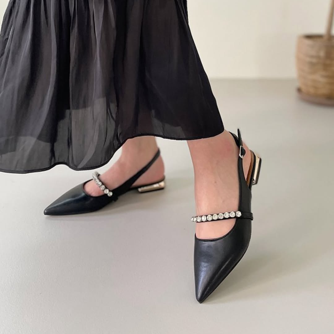 25YR1209 尖頭Sling-back shoes 2.3cm