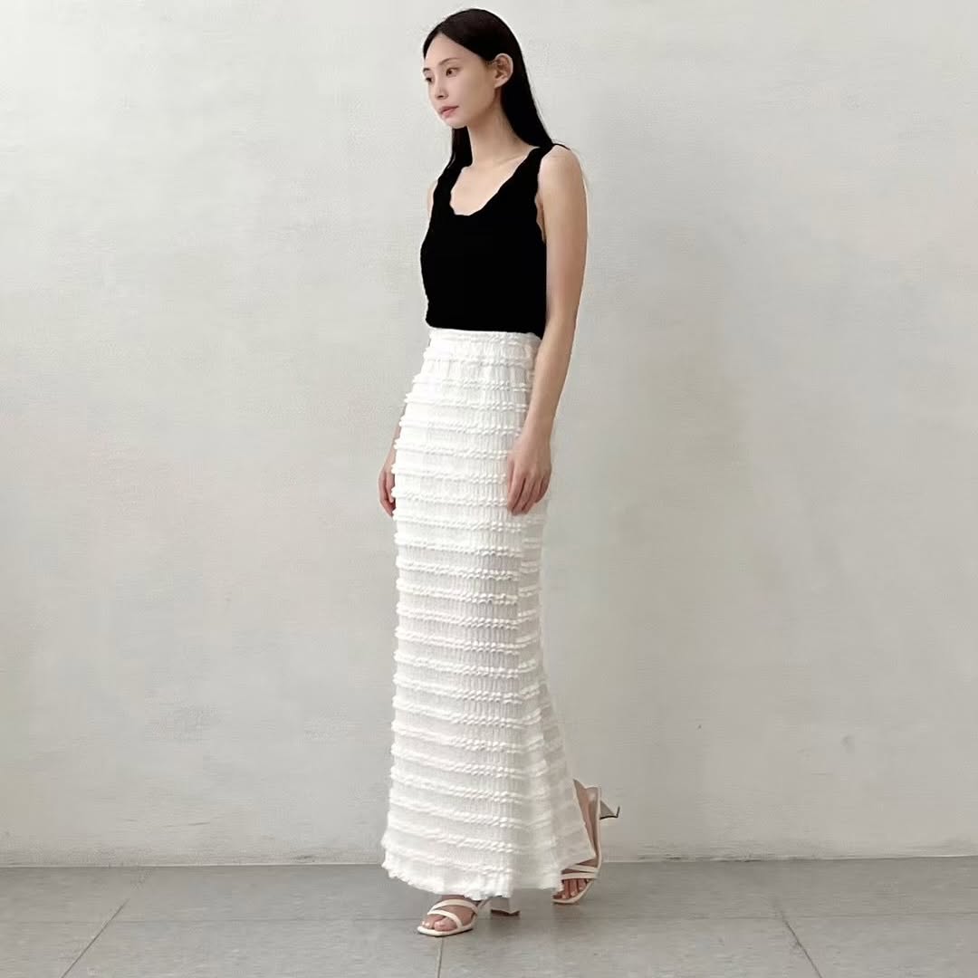 25YR1214 Layer Long Skirt