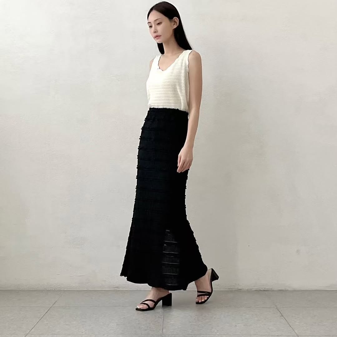 25YR1214 Layer Long Skirt