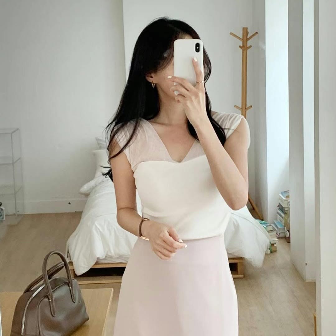 25YR1402 拼布紗紗Blouse