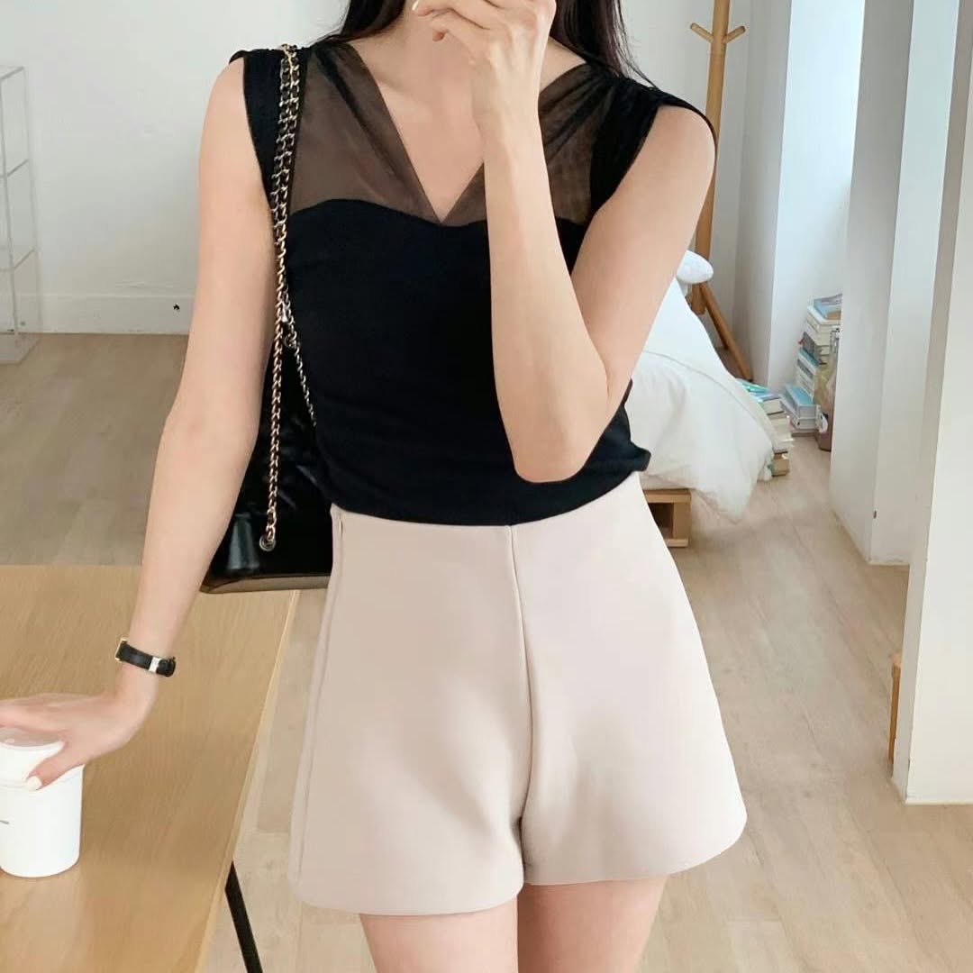 25YR1402 拼布紗紗Blouse