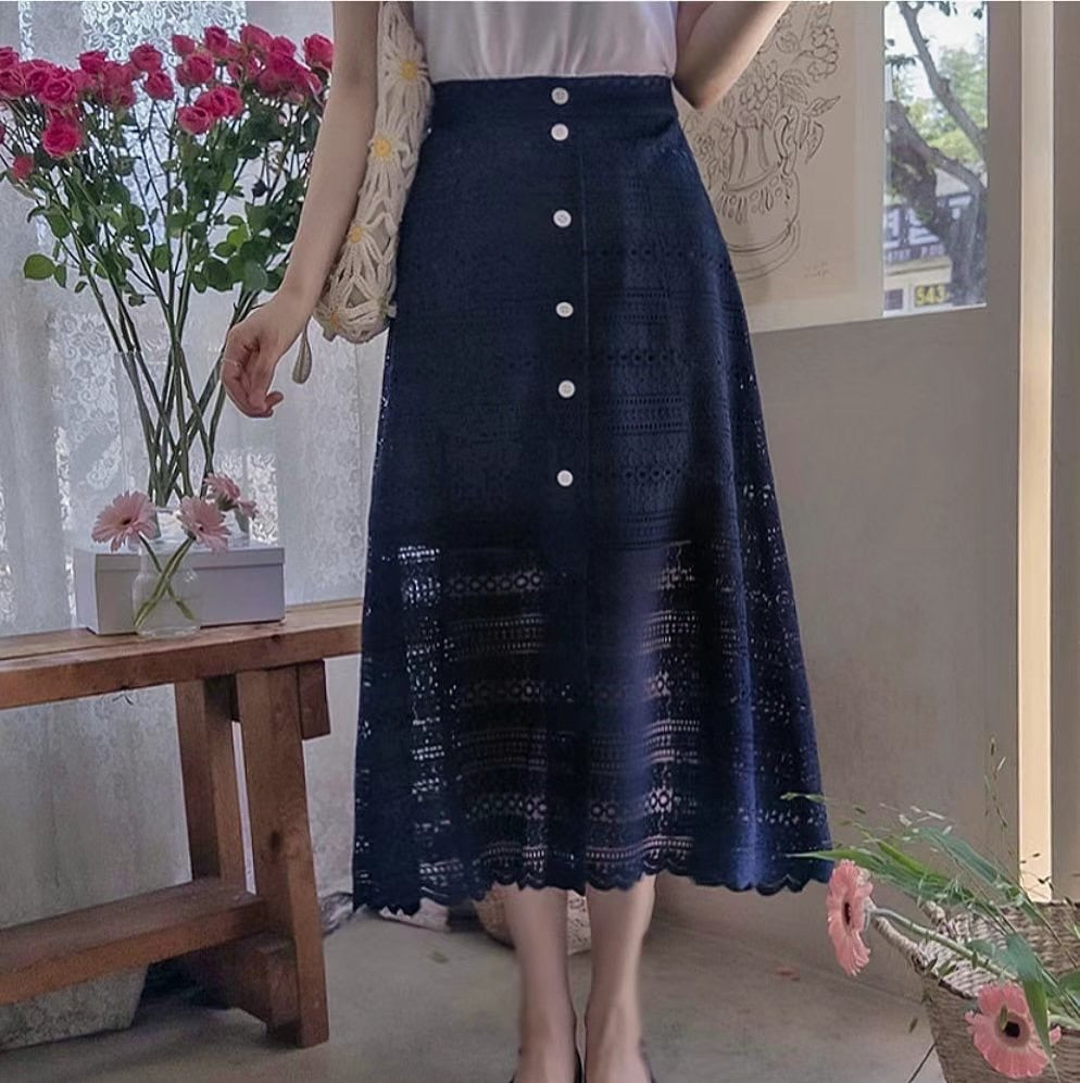 25YR1409 通花半身裙