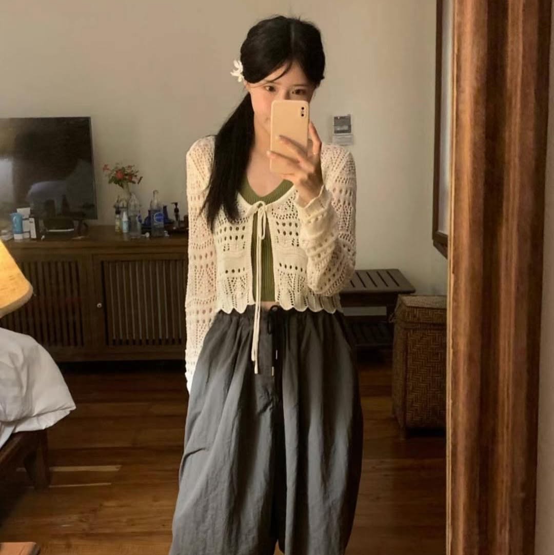 25YR1410 Ribbon Cardigan