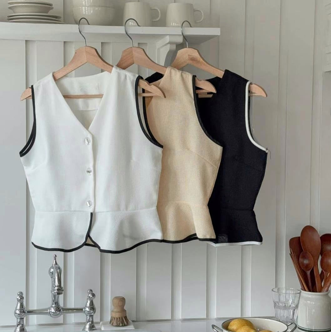 25YR1413 Vest Blouse