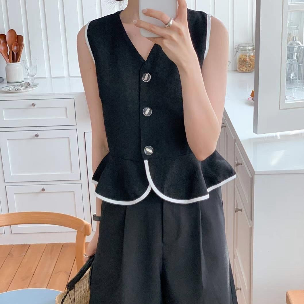 25YR1413 Vest Blouse
