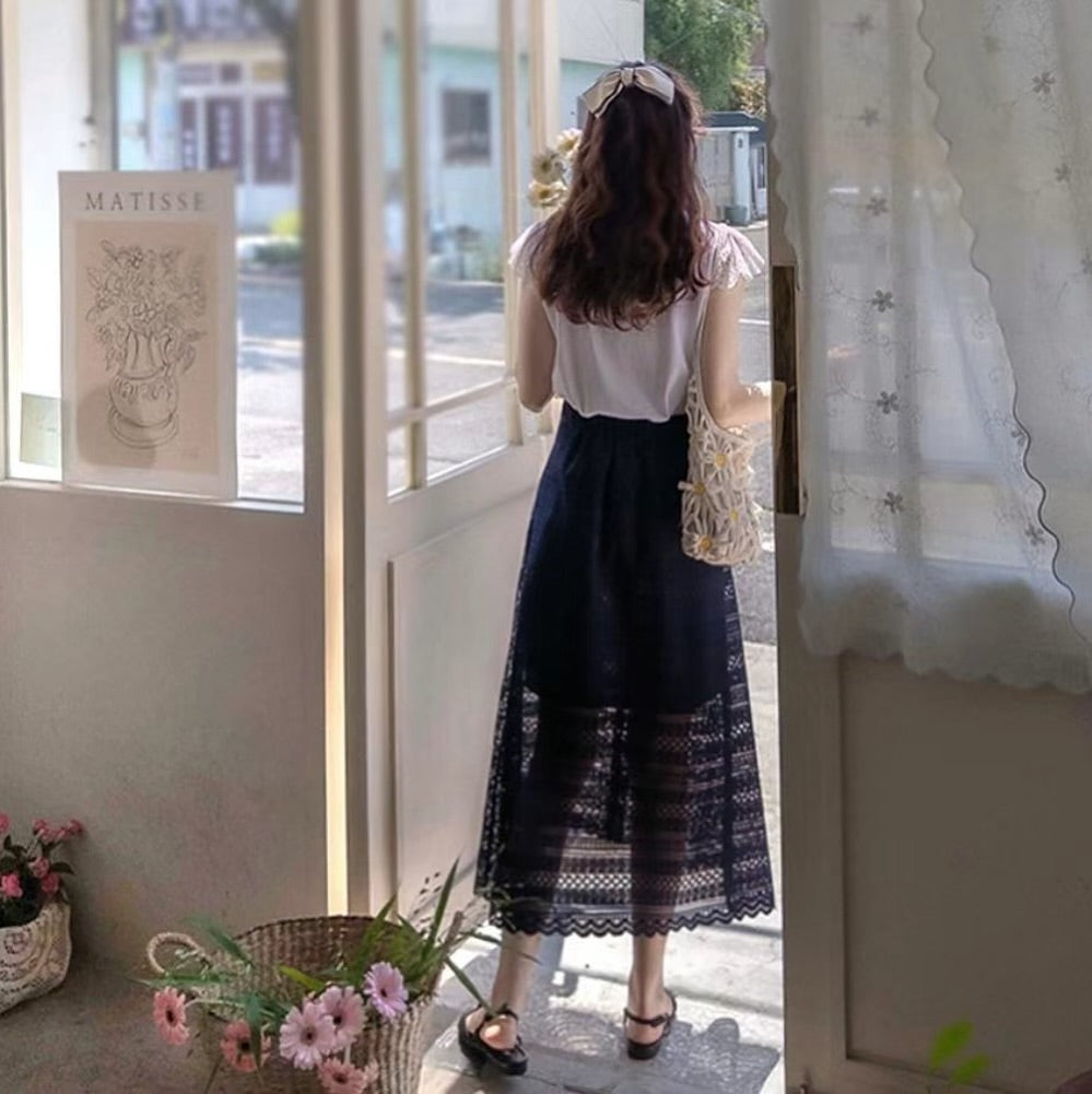 25YR1409 通花半身裙