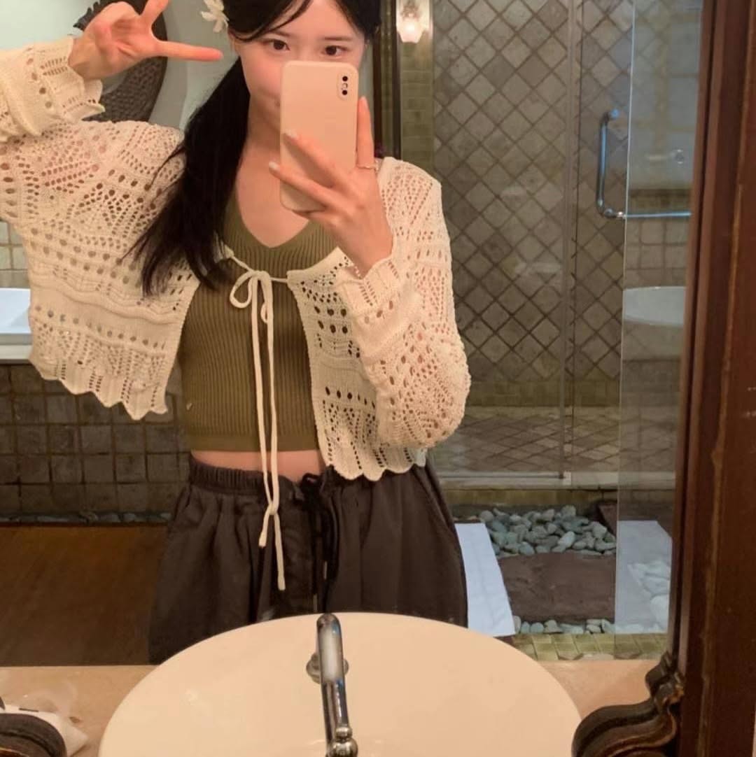 25YR1410 Ribbon Cardigan